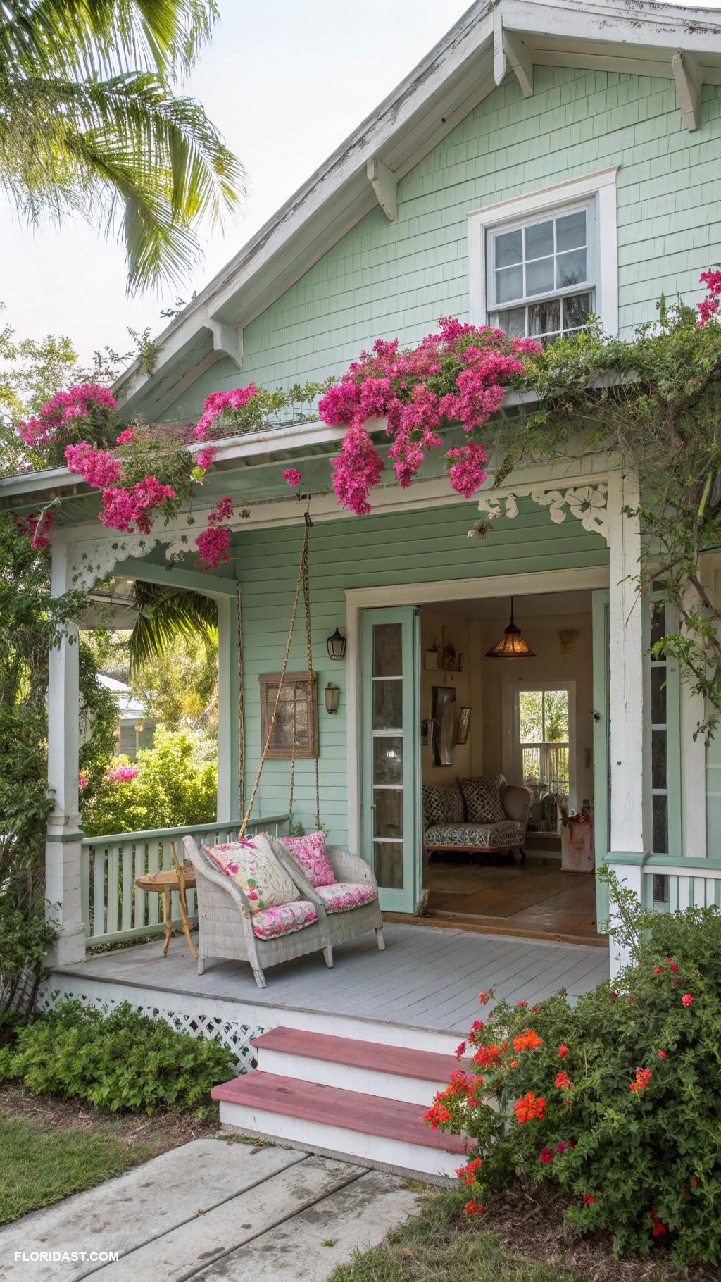 tropical cottages Vintage cottage in Vero Beach charming decor