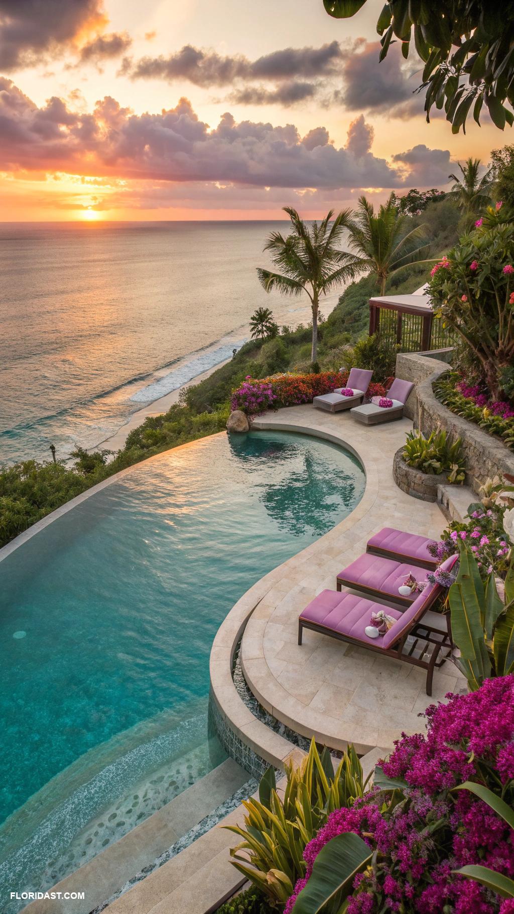 tropical pools Infinity pool overlooking the ocean