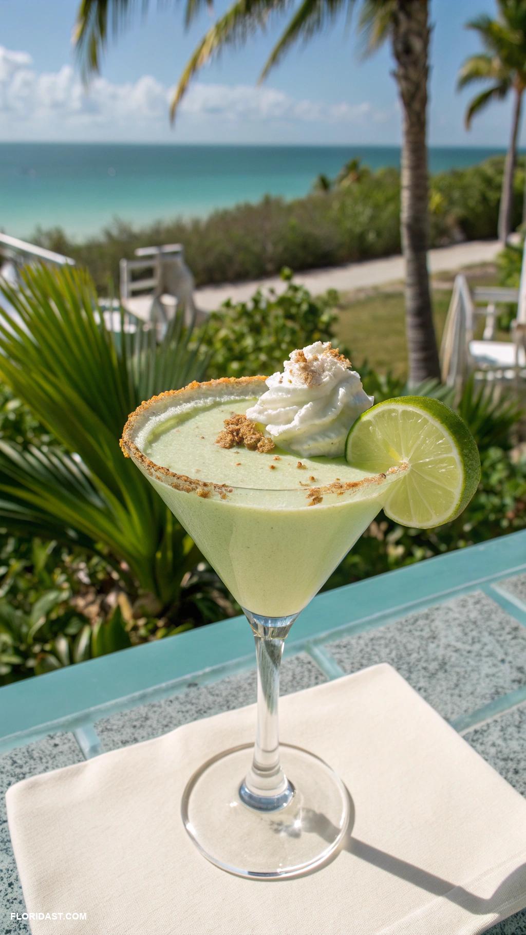 typical drinks Key Lime Pie Martini