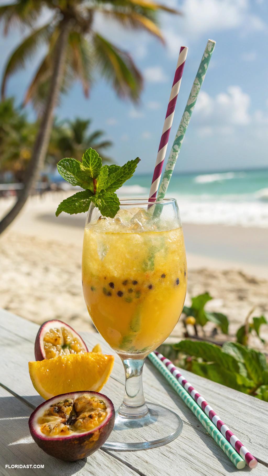 typical drinks Passion Fruit Lemonade