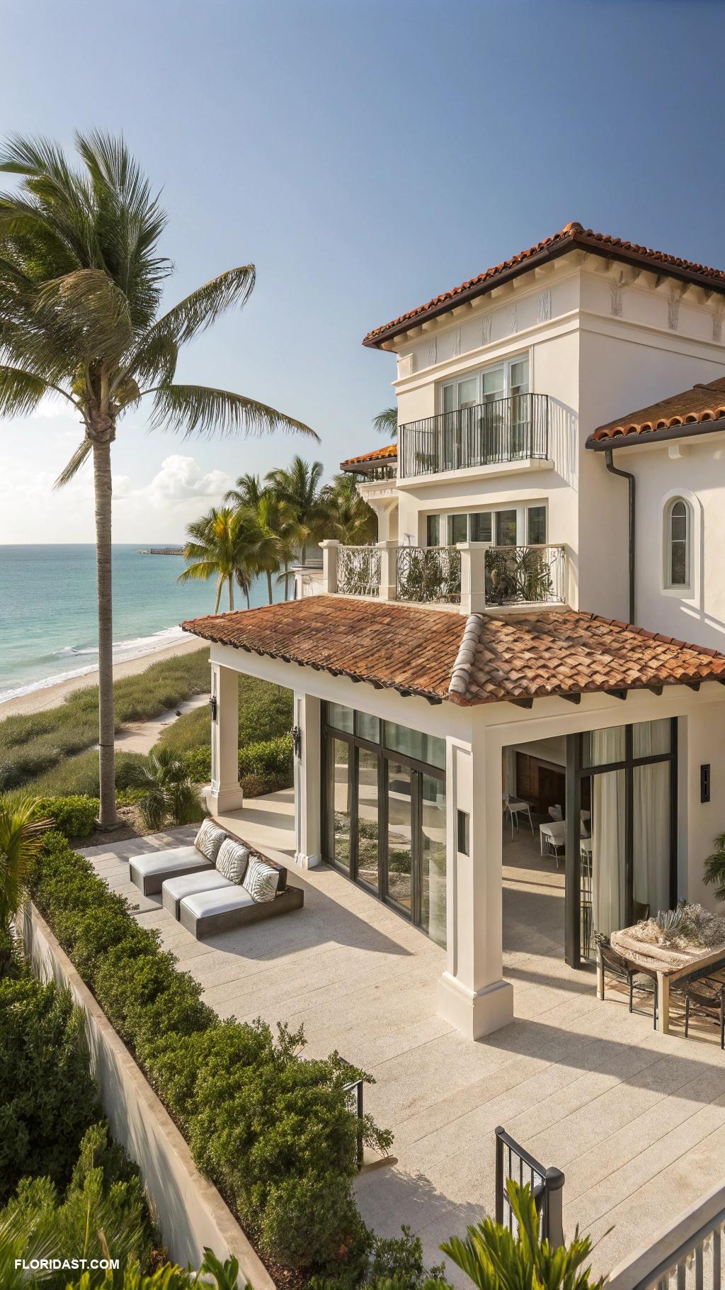 beach bungalows Luxury beachfront villa in Miami