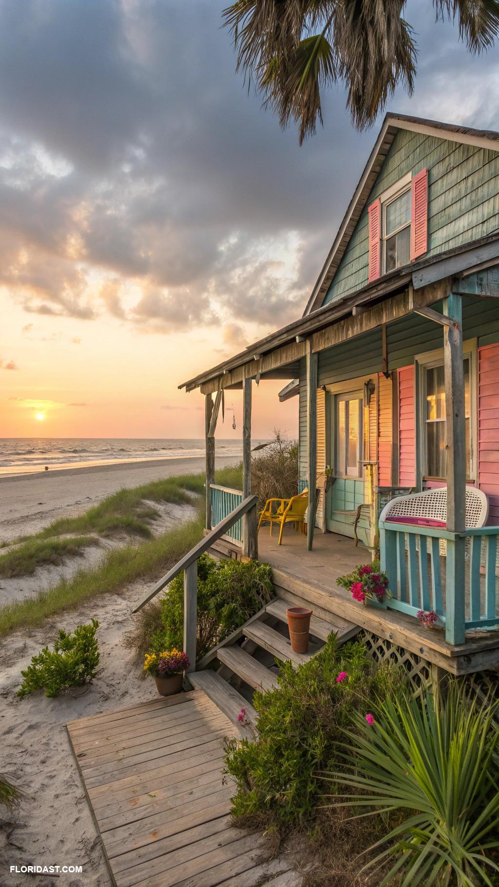 beach bungalows Rustic charm in New Smyrna Beach