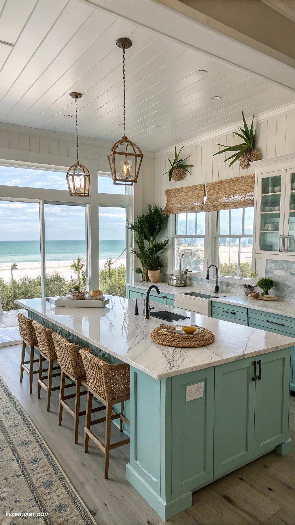 beach house kitchens Functional layout for family gatherings