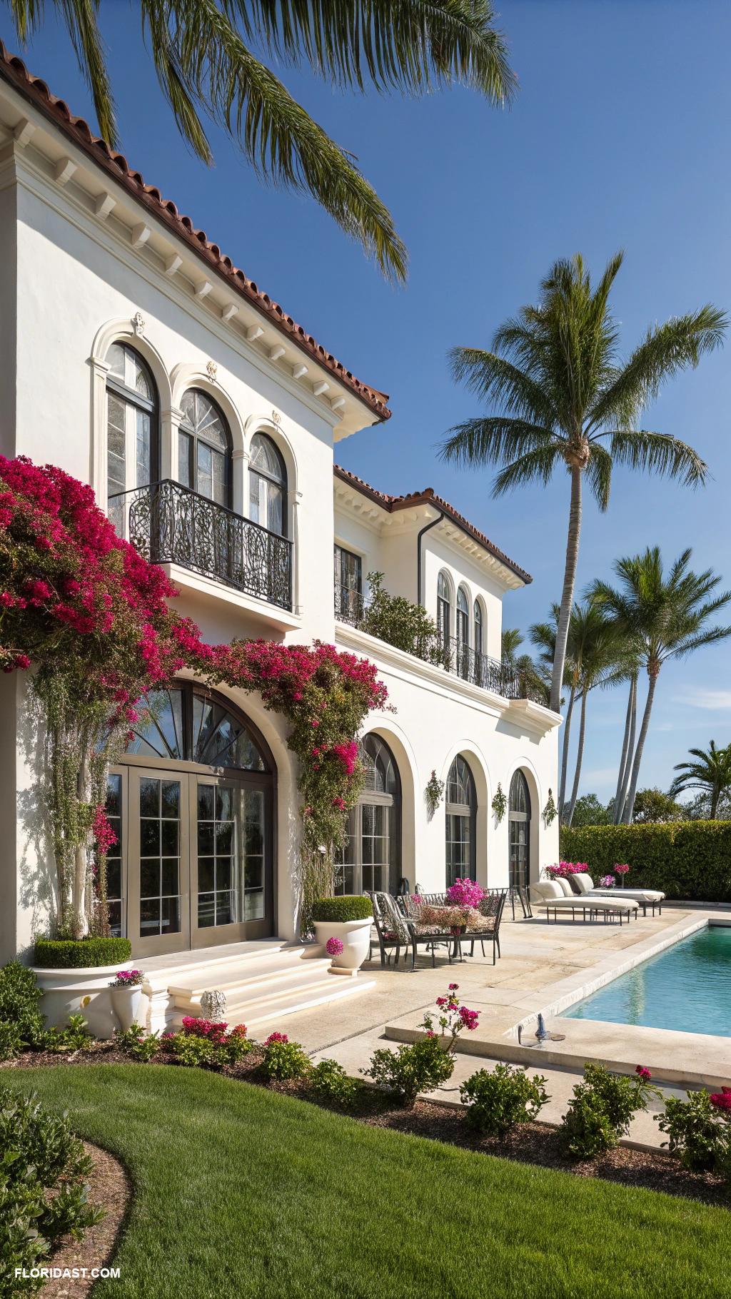 coastal beach homes Elegant estate in Palm Beach