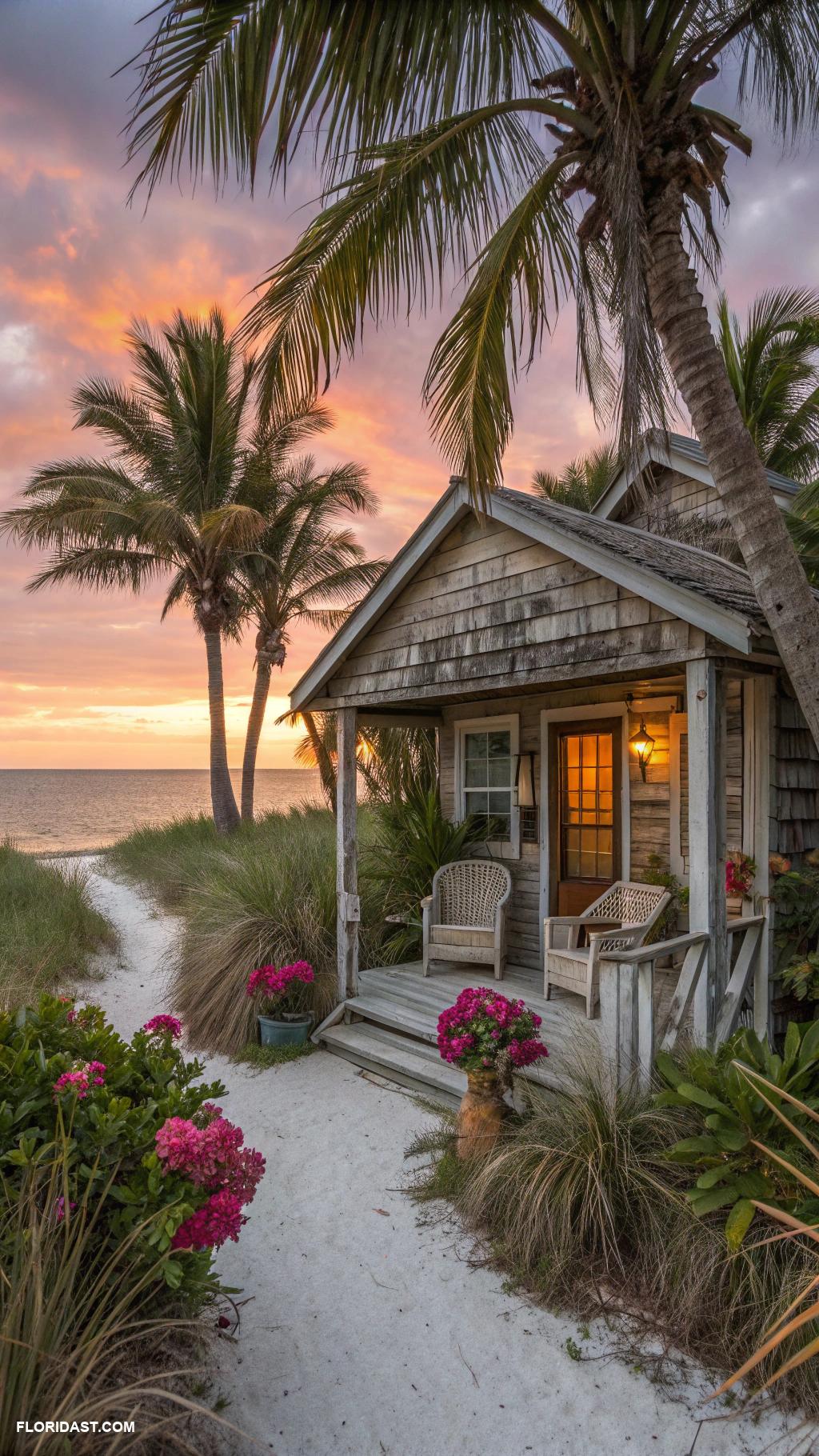 coastal beach homes Rustic cabin in Anna Maria Island