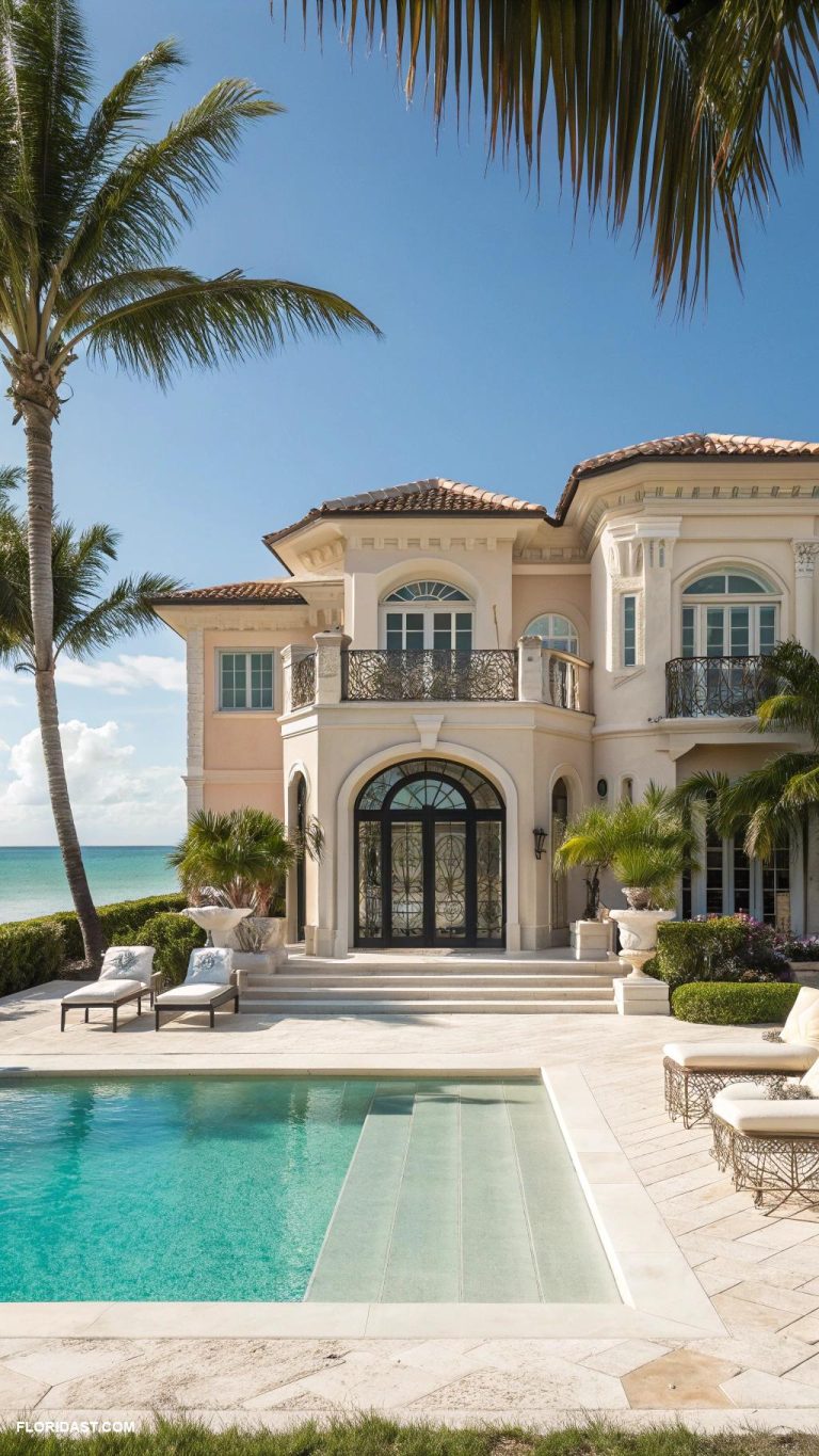coastal houses Luxury mansion in Naples with beachfront