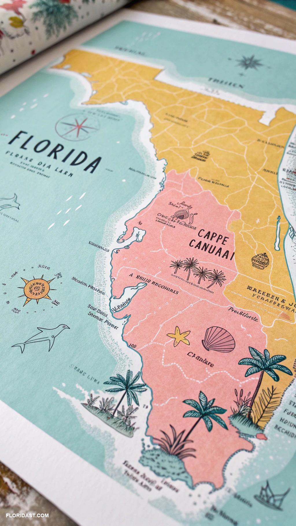 coastal wall decor ideas Coastal map art prints