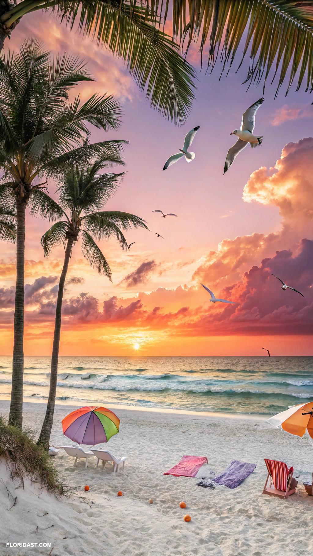 colorful coastal decor Bright beach themed wall art