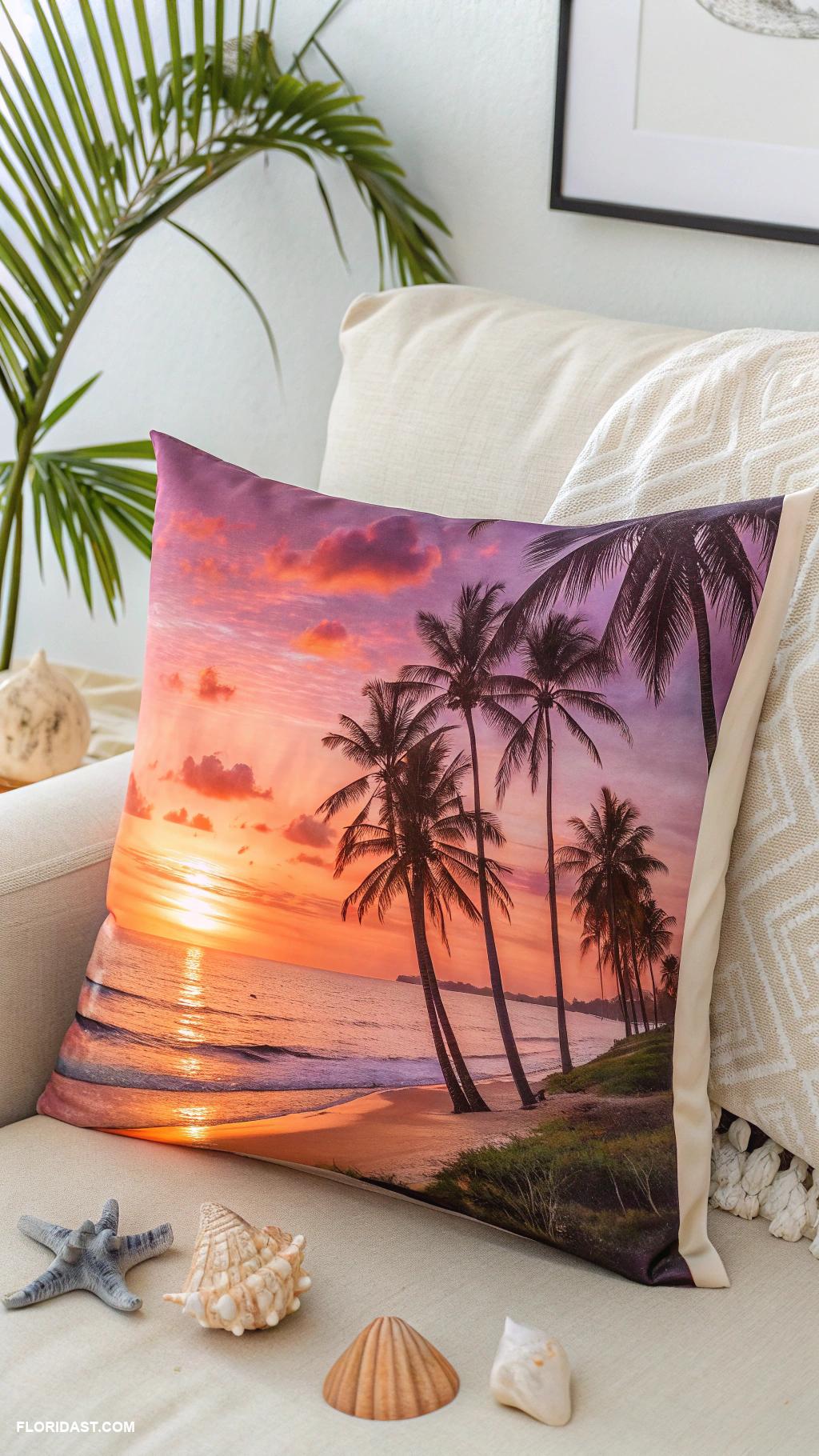 linen home decor Sunset inspired linen pillow covers