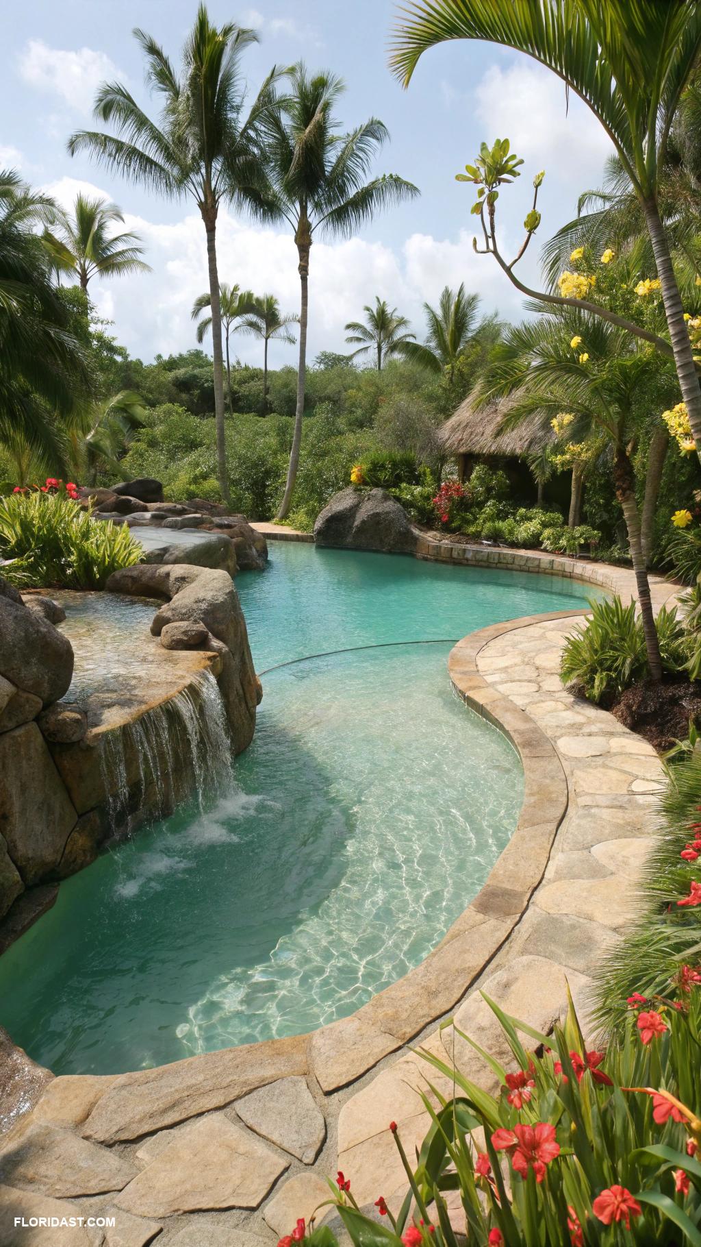 modern pools Natural lagoon style for a tropical feel