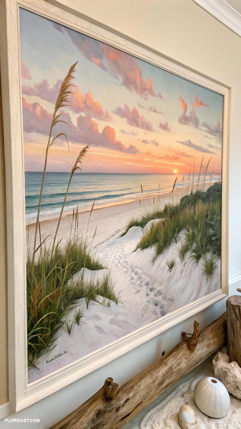 tropical bathrooms Coastal themed wall art