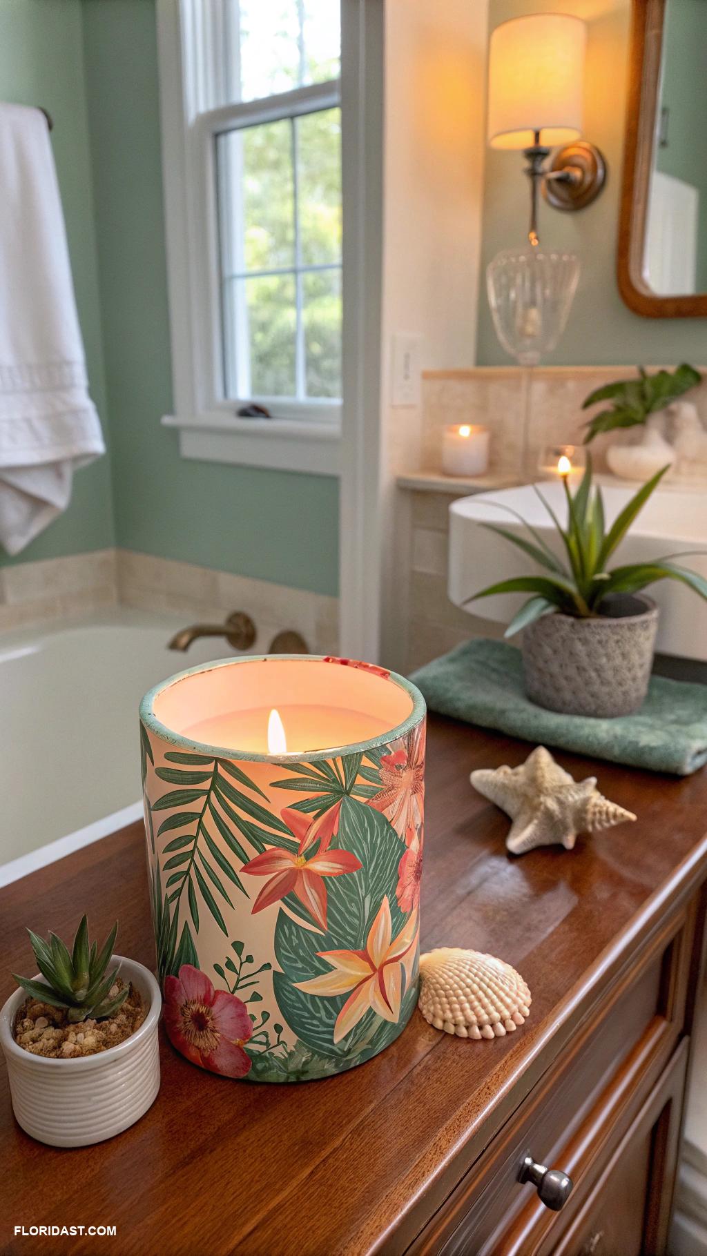 tropical bathrooms Tropical scented candles