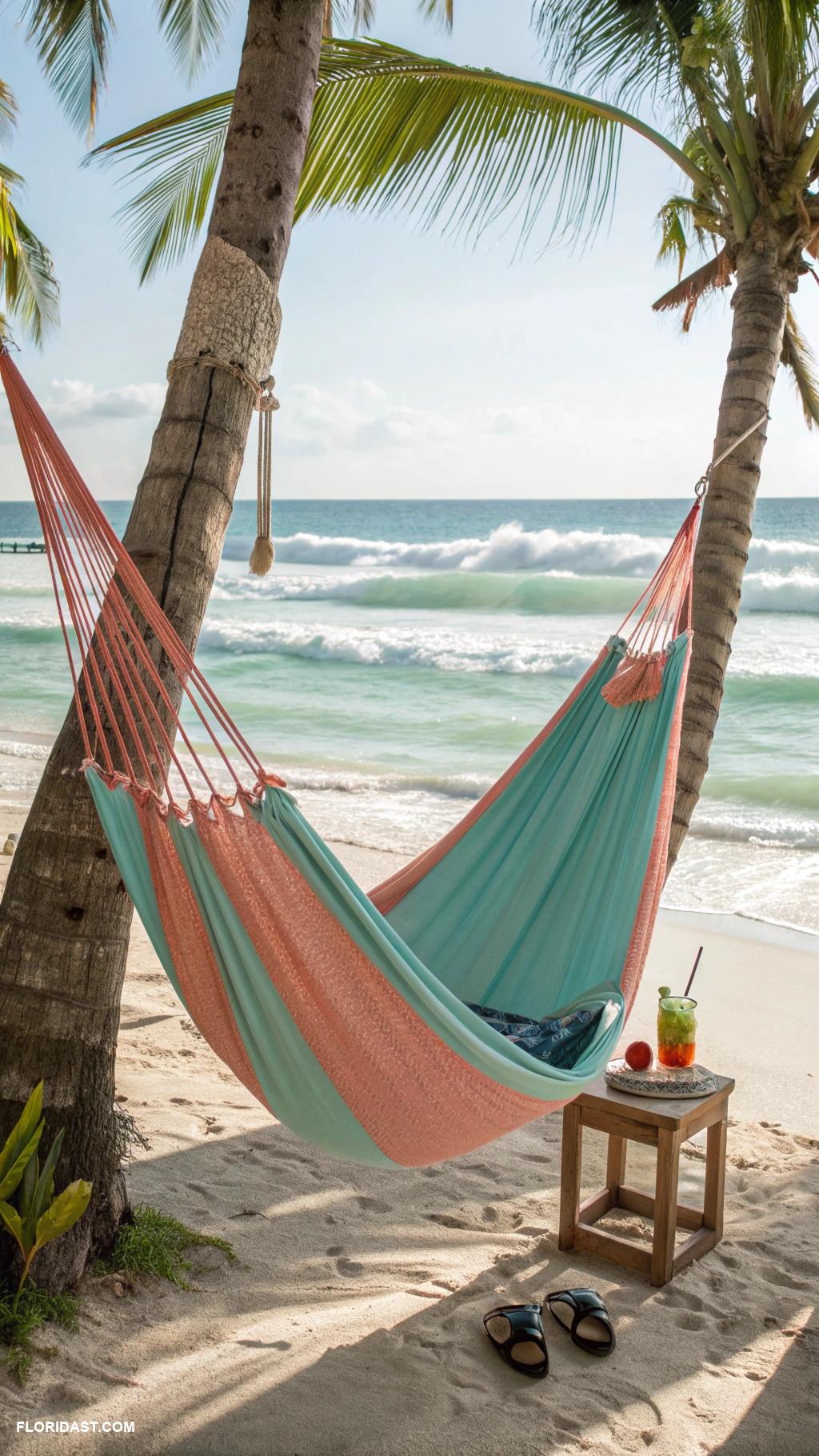 beach house decor ideas Comfortable hammocks for relaxed lounging