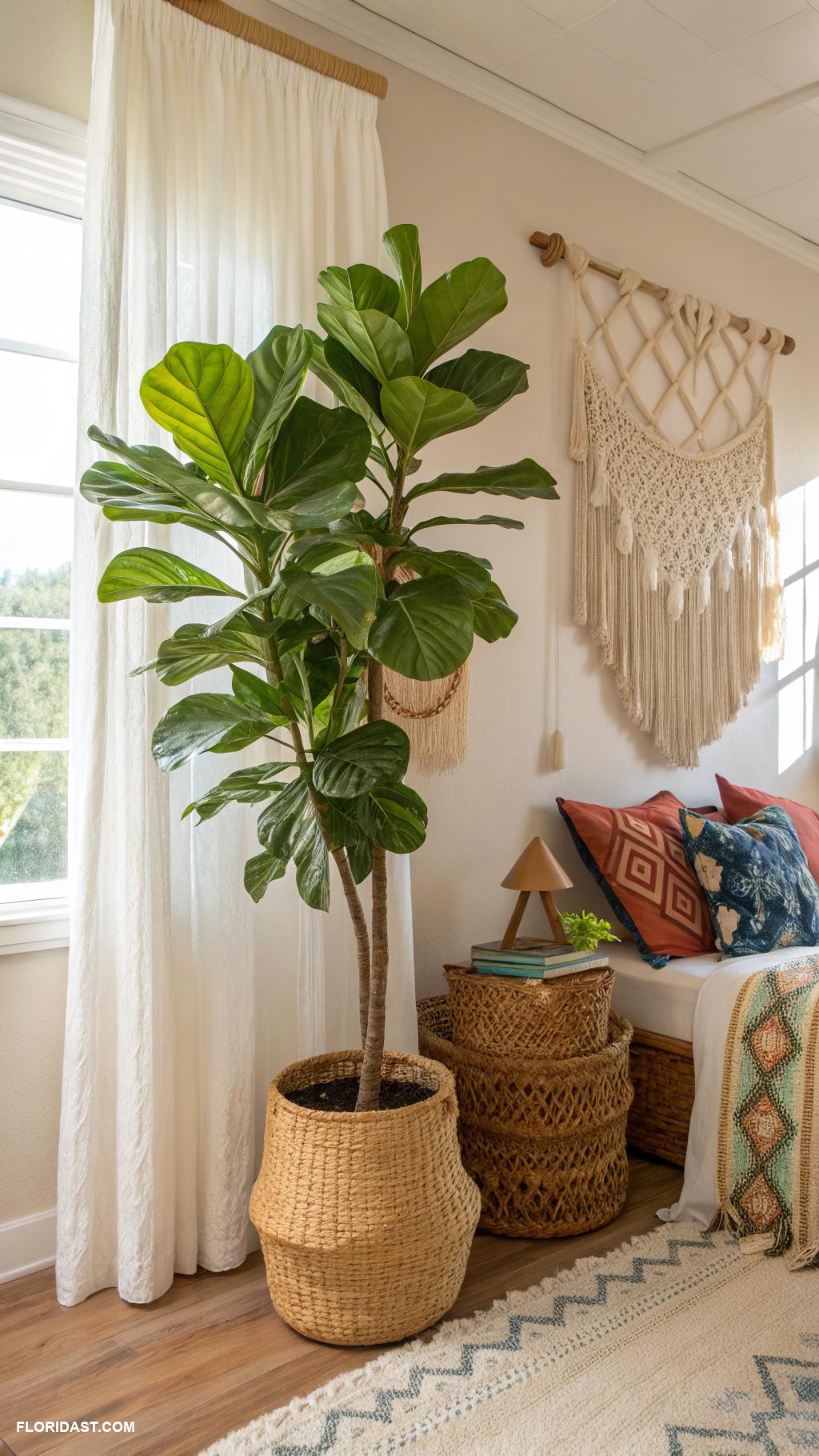 boho beachy bedroom ideas Indoor plants for a tropical vibe