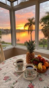 breakfast nook ideas Sunrise views for morning coffee enjoyment