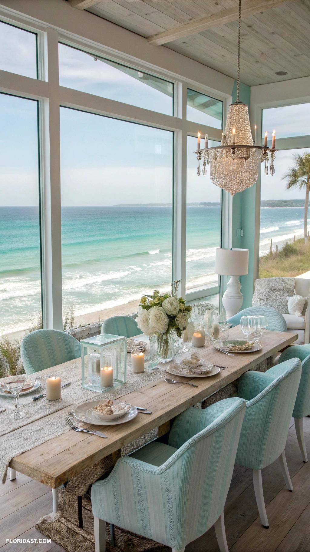 coastal dining room ideas Ocean view for scenic dining experience