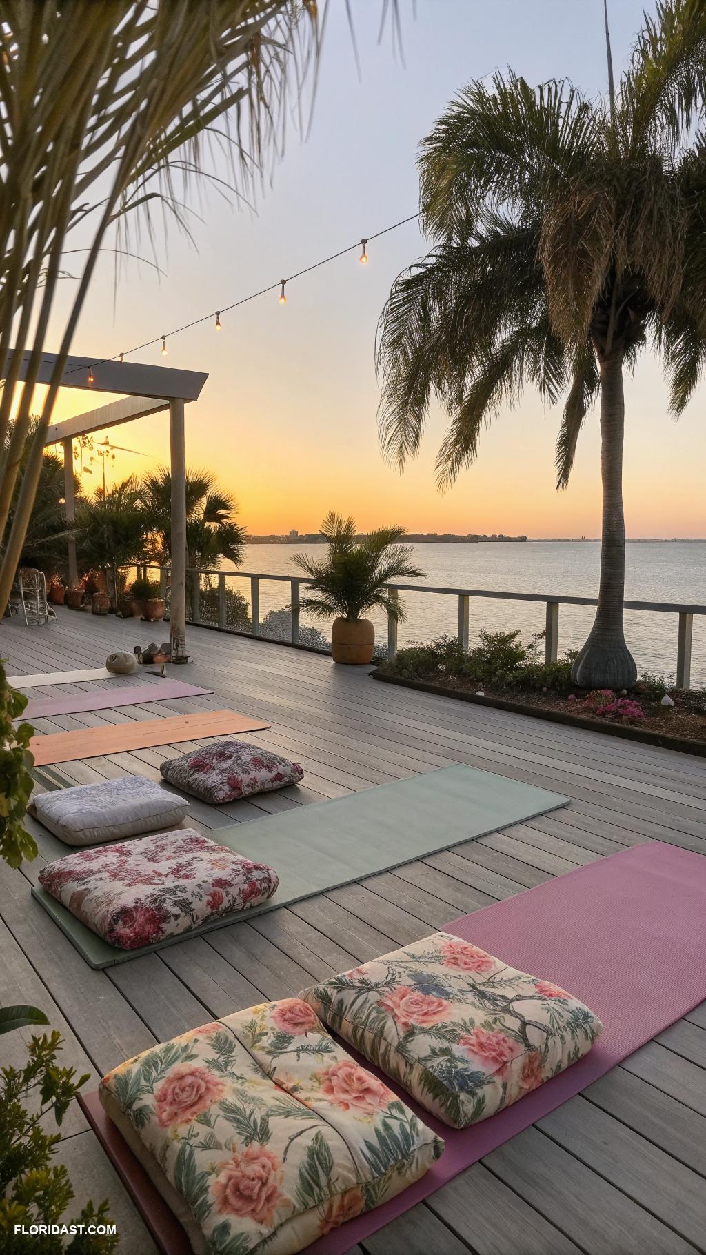 coastal home workout studios Sunset meditation space in Tampa