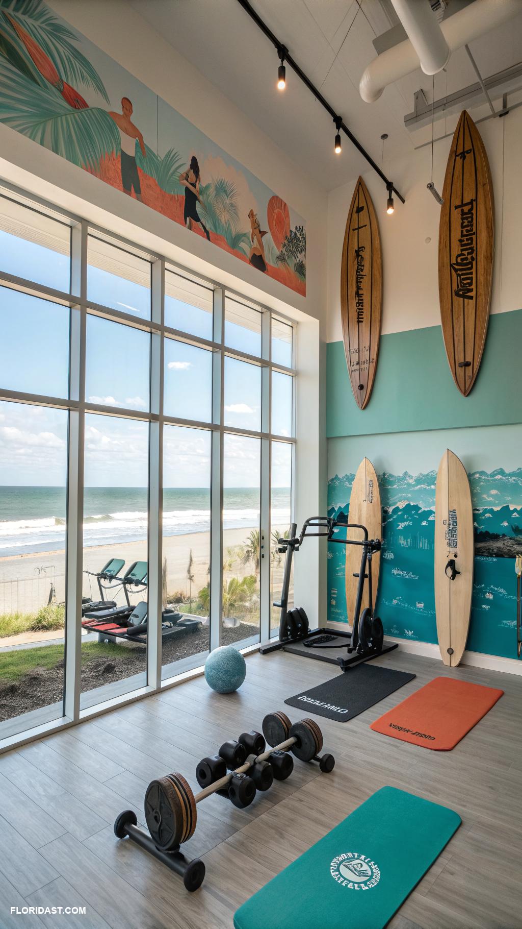 coastal home workout studios Surf inspired fitness center in Jacksonville