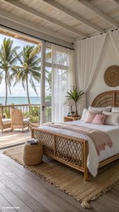 island bedroom ideas Rattan furniture for a coastal vibe