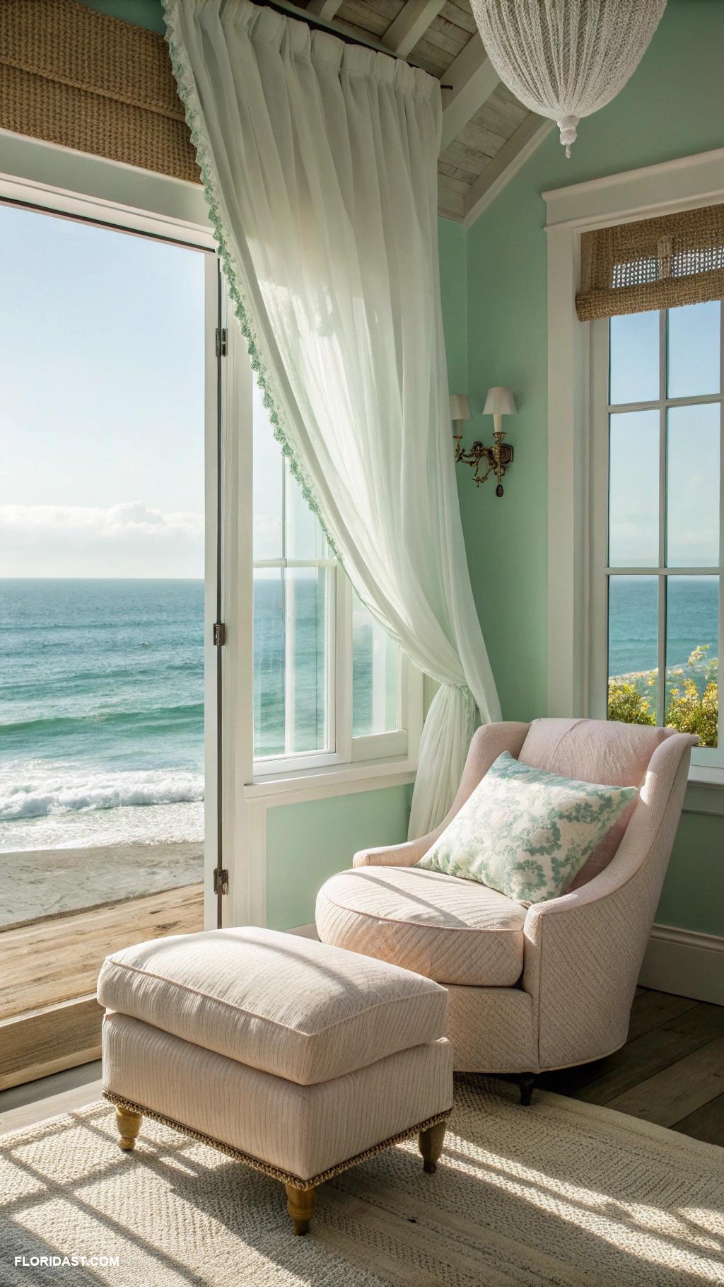 modern coastal bedrooms Lounge chairs with ocean views