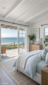 modern coastal bedrooms Open air with sliding glass doors