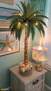 palm tree home decor ideas Fiber optic palm tree lamp for nightlight