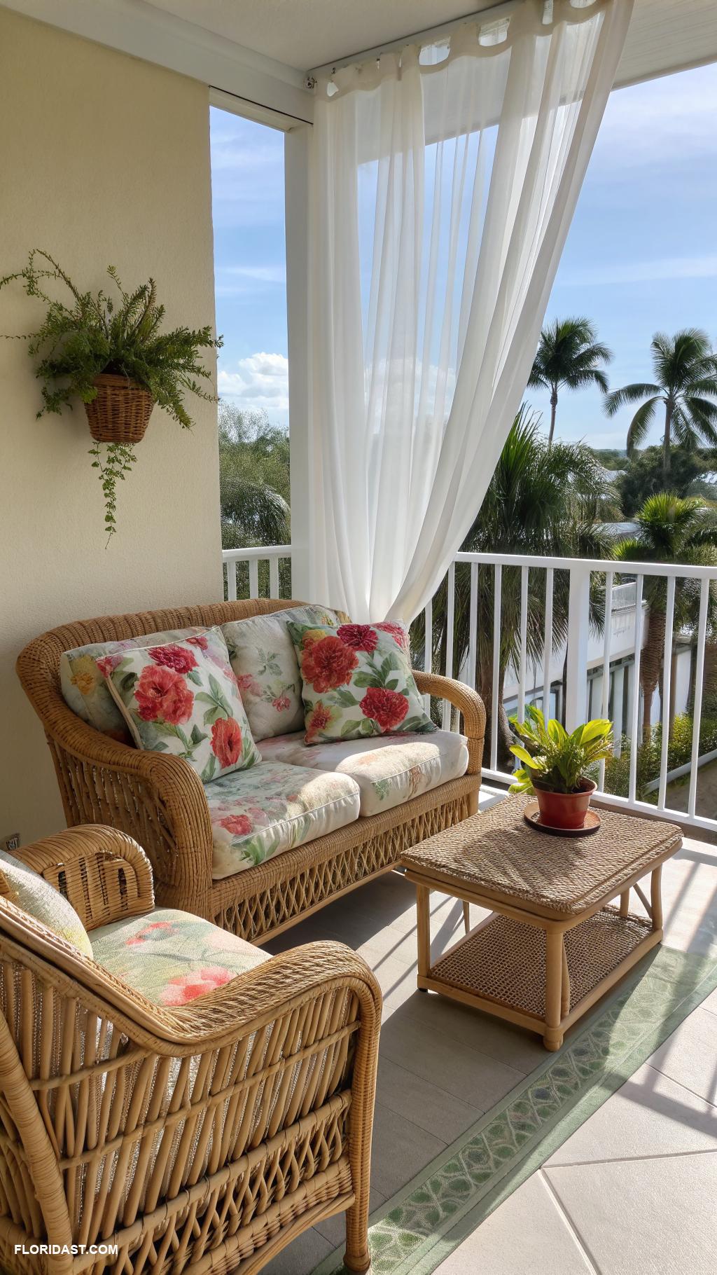 rattan furniture Classic rattan balcony furniture for small spaces