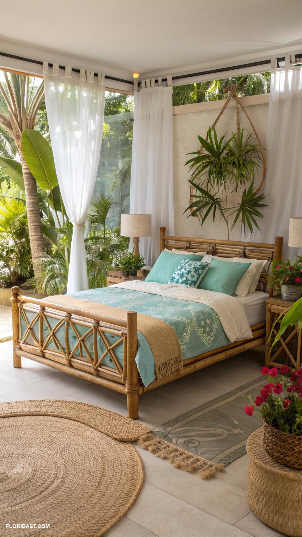 tropical bedrooms Bamboo furniture for a natural vibe