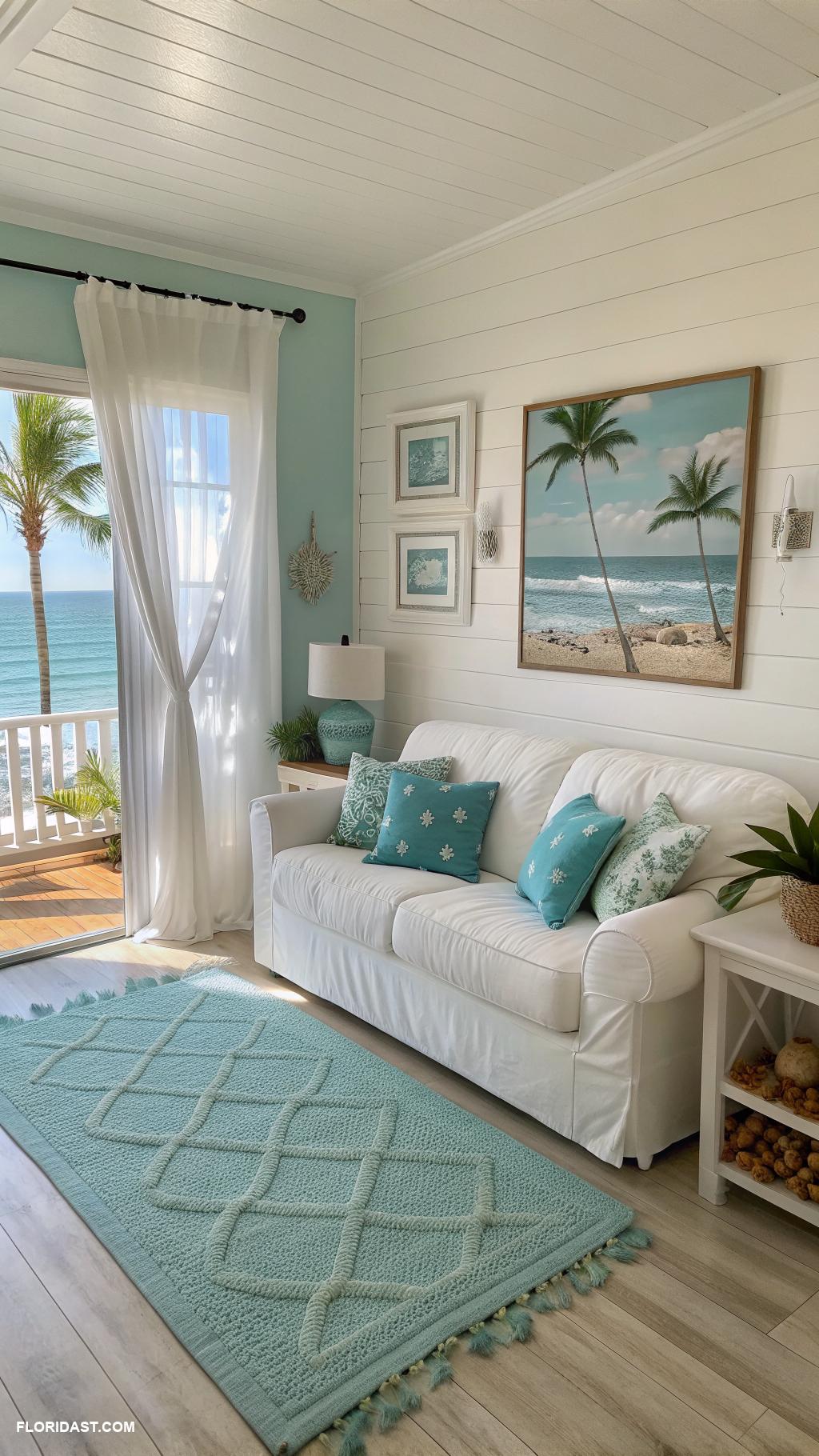 beachy room Coastal color palette with blues and whites