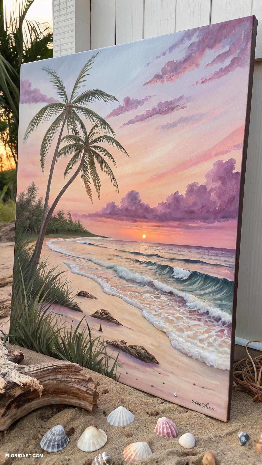 boho beachy bedroom ideas Coastal art pieces to brighten walls