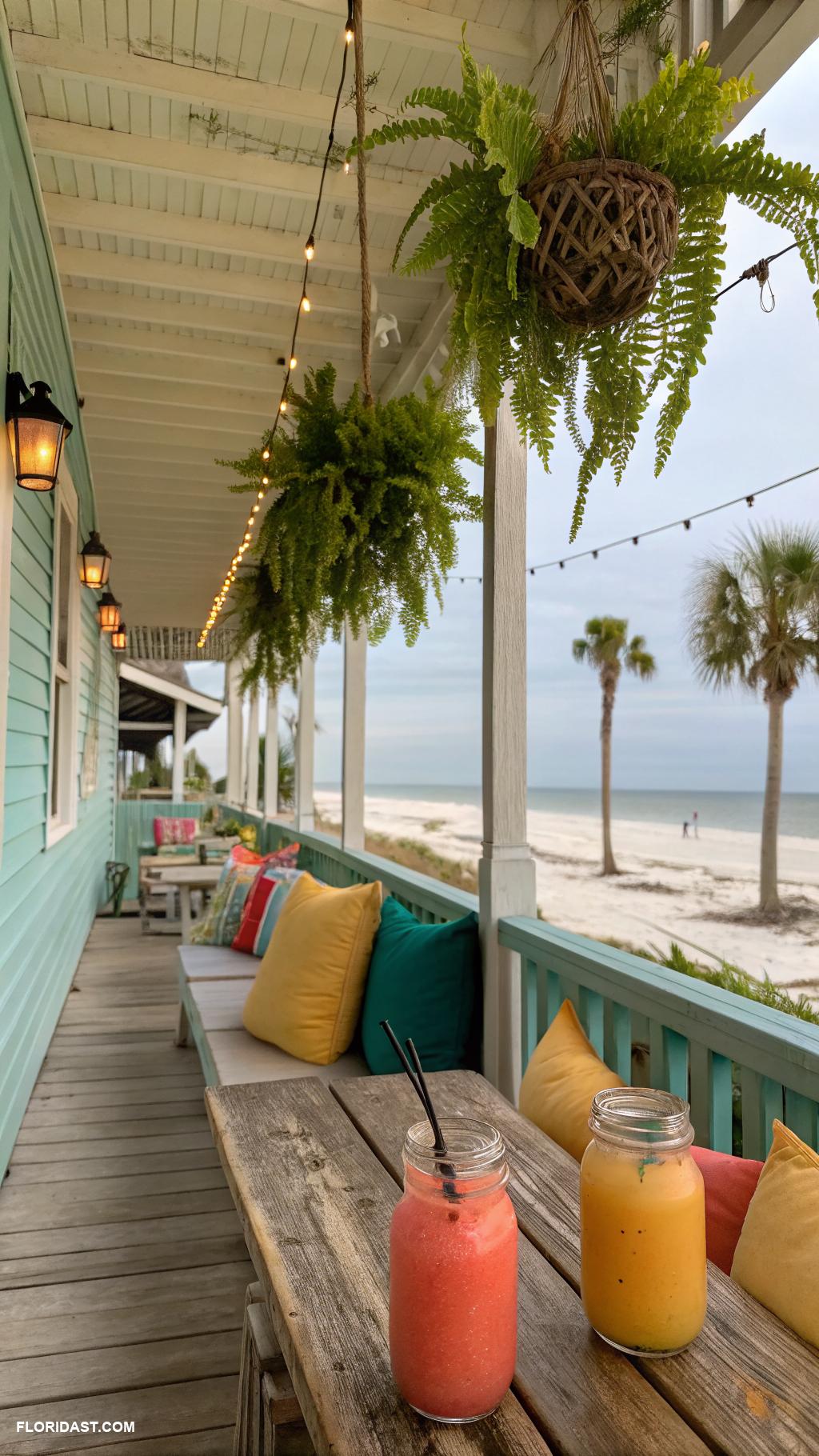 coastal breakfast nooks Vintage eatery with tropical smoothies