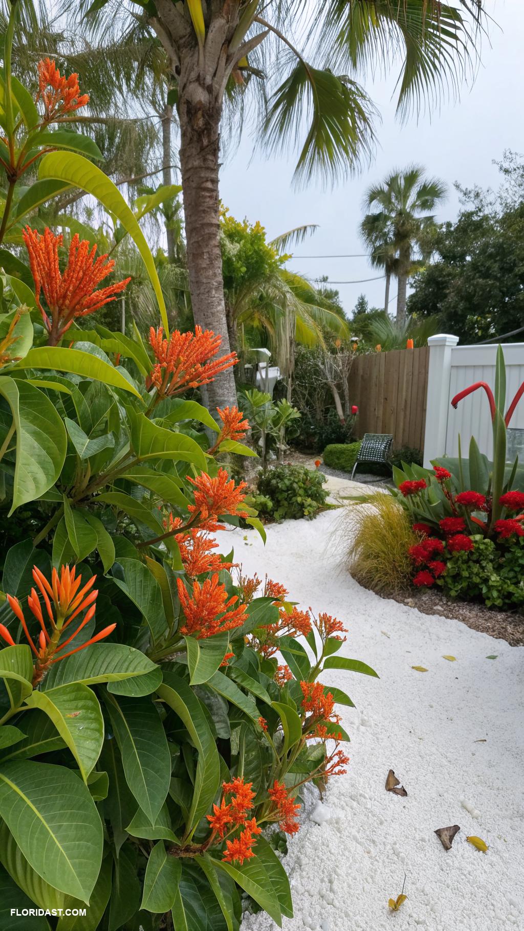 tropical backyard Plant native Florida shrubs